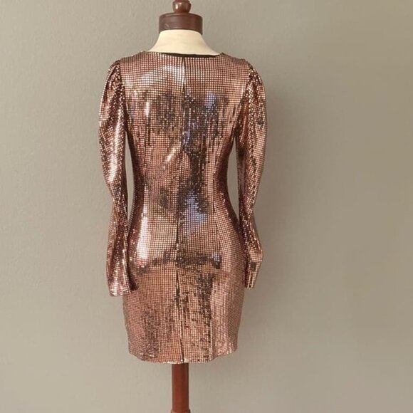 Zara Rose Gold Disco Ball Dress - Picture 3 of 4